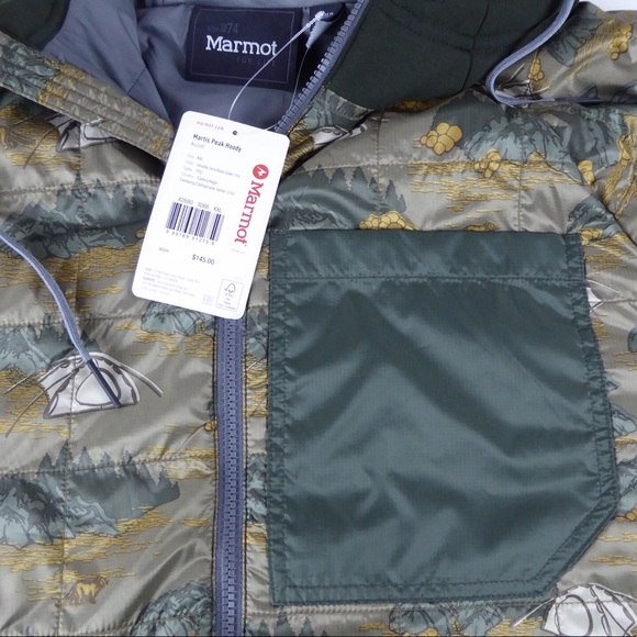 Marmot Martis Peak Hoodie Camping Camo NWT Hoody - Picture 9 of 13